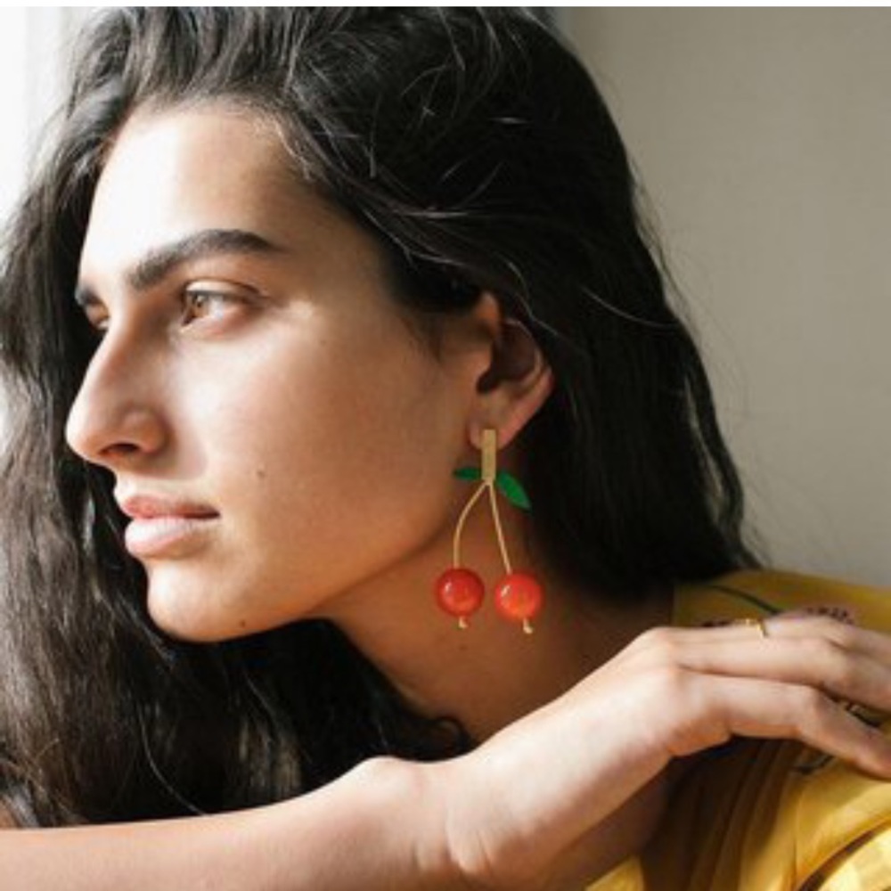 Madewell cherry earrings